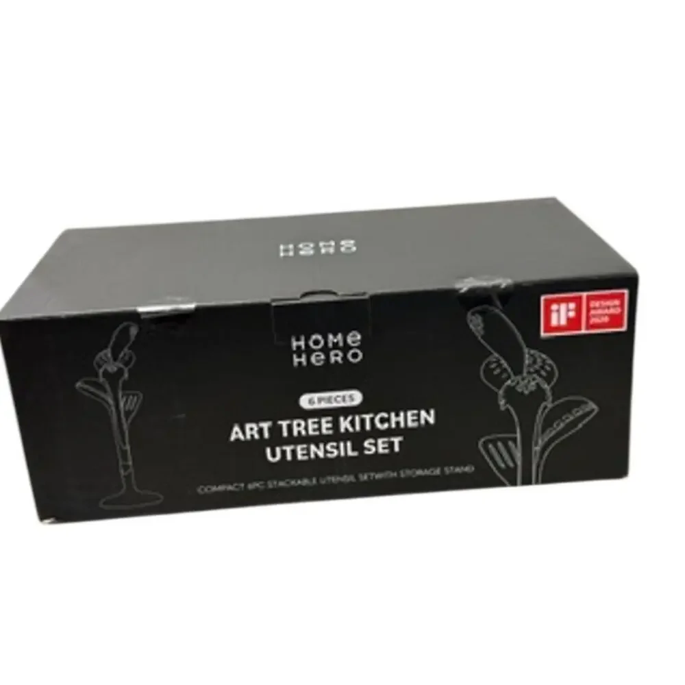HOHS Art Tree Kitchen Utensil Set 7 Piece Silicone Cooking Tools New in Box
